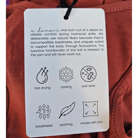 A Domani Flowy Racer Long Sleep Dress Nightgown 2 Med Mineral Cooling Modal - Picture 9 of 11